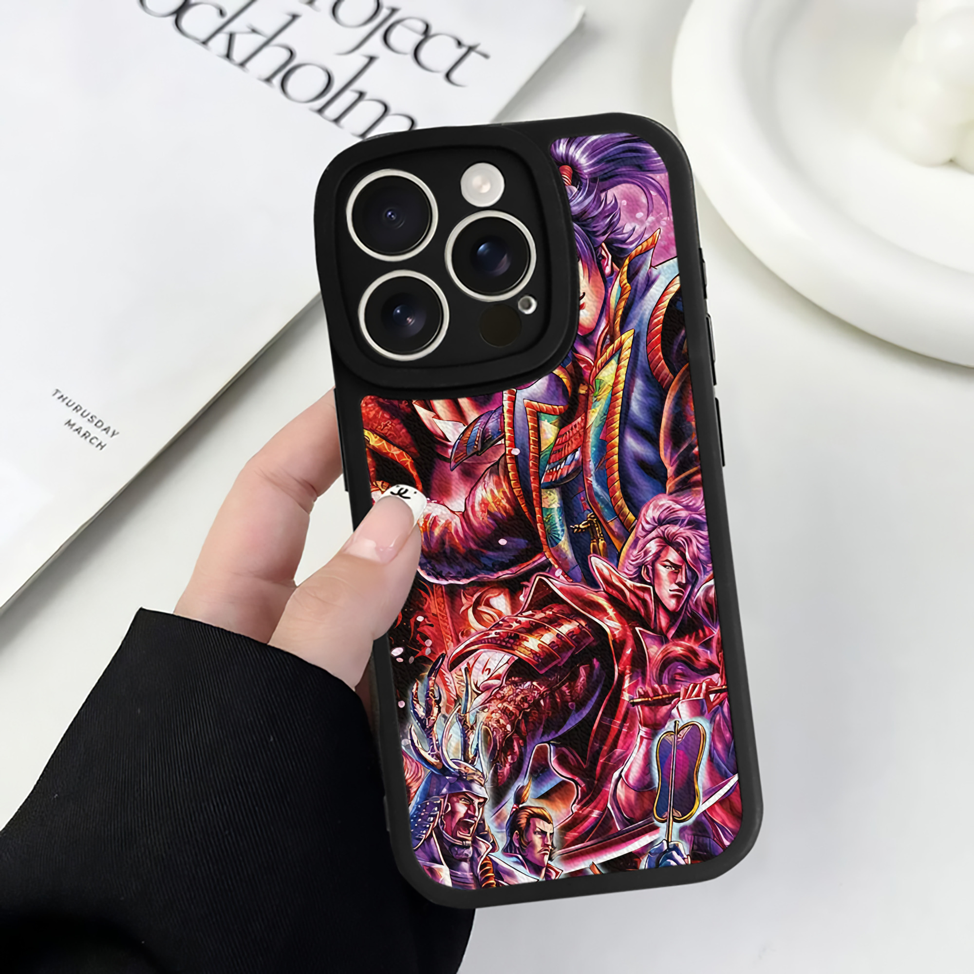 （画像用） 北斗の拳 Fist of the North Star 【iPhone 16シリーズ対応】シリコンスマホケース（レザー調） 材質：シリコン